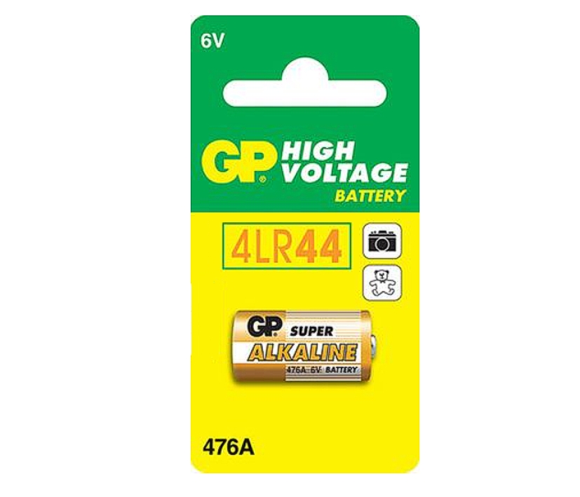 6V_Batterie_GP476AF_LR44_L1325_33-460-00340 6V Batterie 25x13mm 4LR44  GP476A GP476C2 L1325 4AG13 A544 V40349X PX28A