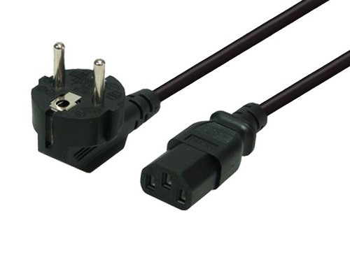 41-679-00135 5m Netzkabel C13 Kaltgeräte Kabel Schwarz