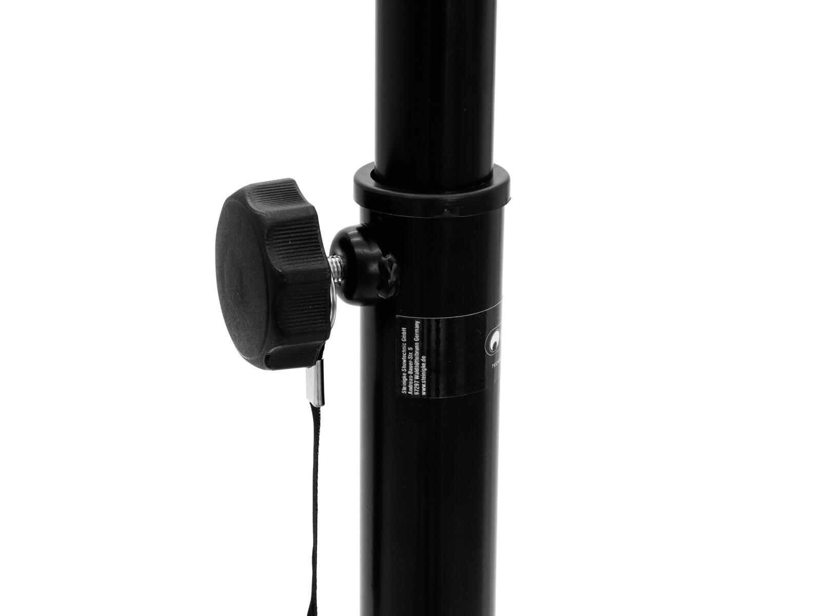 Lautsprecherstativ von 117-205 cm ausfahrbar Stahl bis Belastbar bis 50KG Schwarz