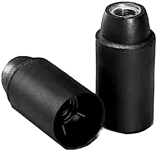 32-749-00090-Sonepaar-2012-bild Fassung E14 Kunststoff --Schwarz-- glatter Mantel