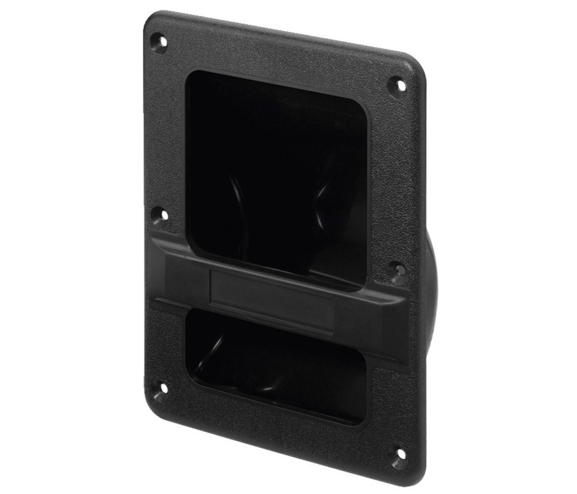 Boxen_einlassgriff_85-771-00165 Griffschale aus Kunststoff  zum einbauen 210x162mm Schwarz