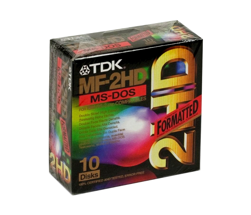 TDK Diskette MF-2HD 1,44MB formatiert 10er Pack