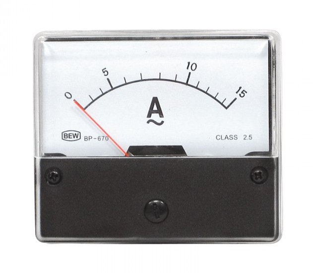 15A_Drehspulinstrument_90-570-00350 15A AC Drehspul Instrument 70x60mm 15AAC