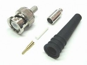 BNC Stecker RG174 RG179 Crimp zu Kamera Multikabel mit Tülle