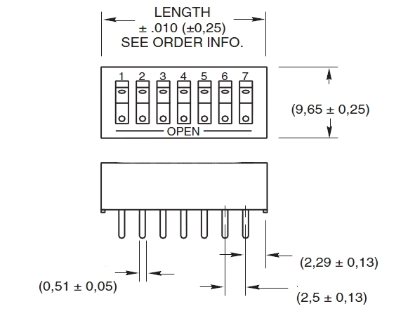 DIP-Schalter-Grayhill-Serie-76RSB-ZG-01