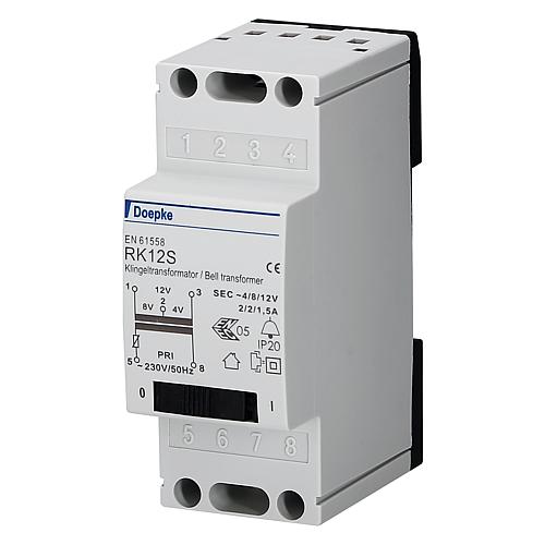 12V Klingeltrafo mit Schalter Hutschiene 4V 8V 12VAC 18VA Hutschienentrafo 12V Klingeltrafo mit Schalter Hutschiene 4V 8V 12VAC 18VA Hutschienentrafo