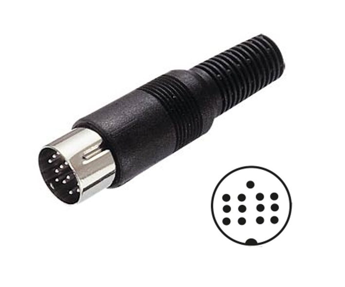 39-855-00080_2020 DIN Stecker 13pol 4-reihig Kunststofftülle