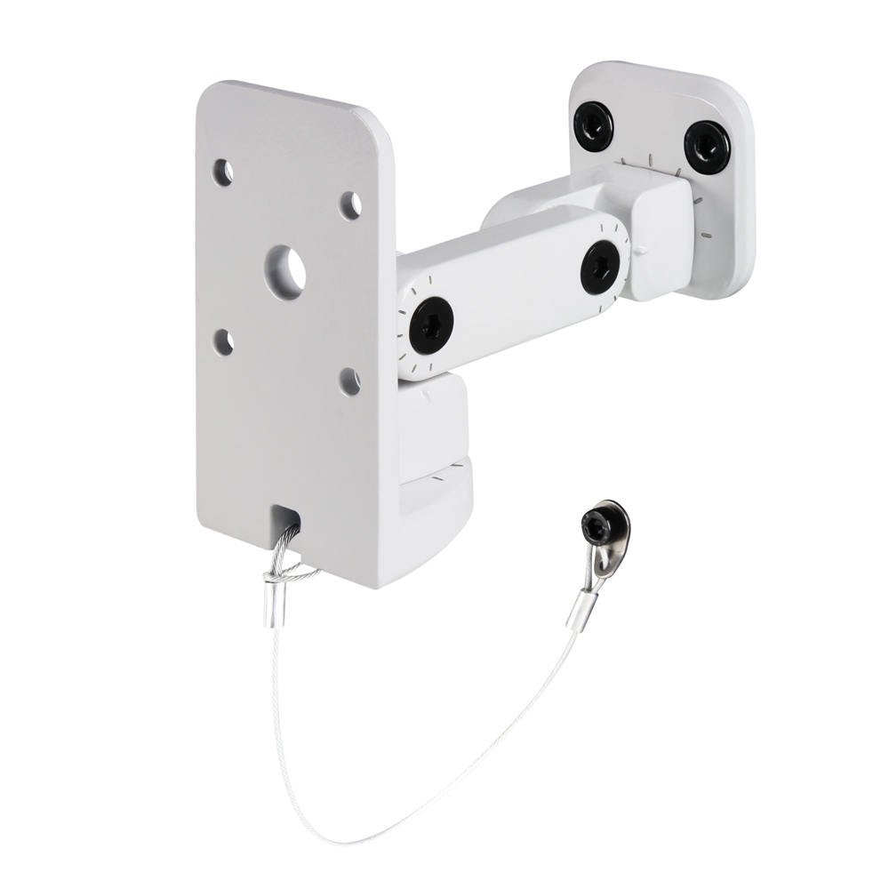 LDSATWMB10W_1 Lautsprecherhalter Wandhalter mit hoher Tragkraft bis 10Kg in Weiss Super stabiler Metallhalterung