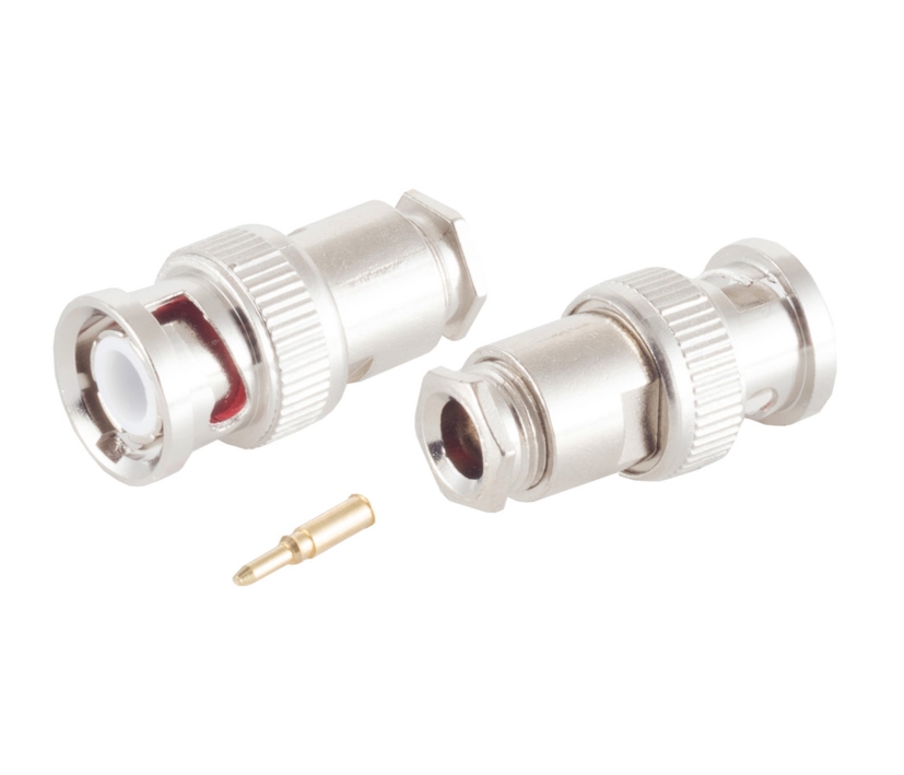 BNC Stecker schraubbar für RG59 RG62 bis 6,6mm Kabel