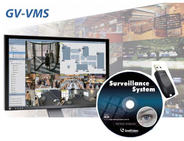 GV VMS USB Dongle für 8x Fremdkamera zB AXIS Mobotix Onvif usw