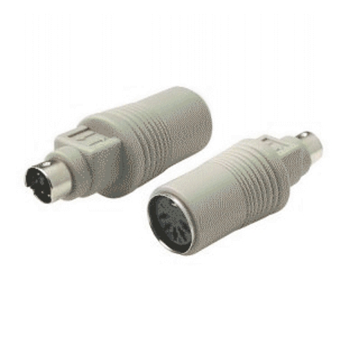 53-682-00290_PS2_Gender_kurz PS2 Adapter 6pol MiniDIN Stecker auf 5pol DIN Buchse