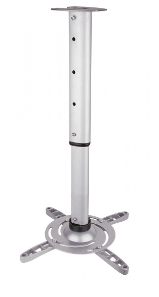 Deckenhalter_fuer_Beamer_55-330-00675_2024 Beamer Deckenhalterung 40-62cmm Deckenabstand für Geräte bis 15Kg