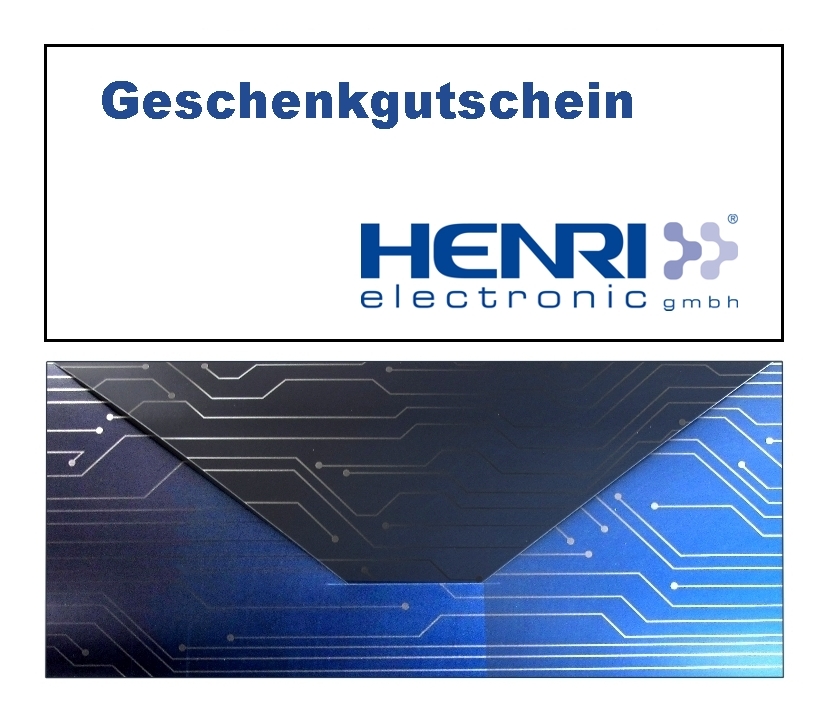 HENRI_Gutschein_Geschenkgutschein_BA_OK GUTSCHEIN  Geschenkgutschein über  25,- Euro