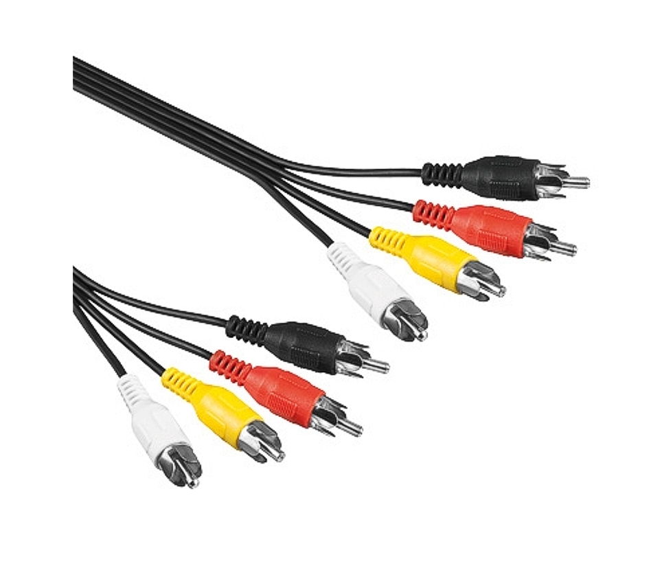 1,5m Cinchkabel 4fach Cinch Quatro mit 8x Stecker