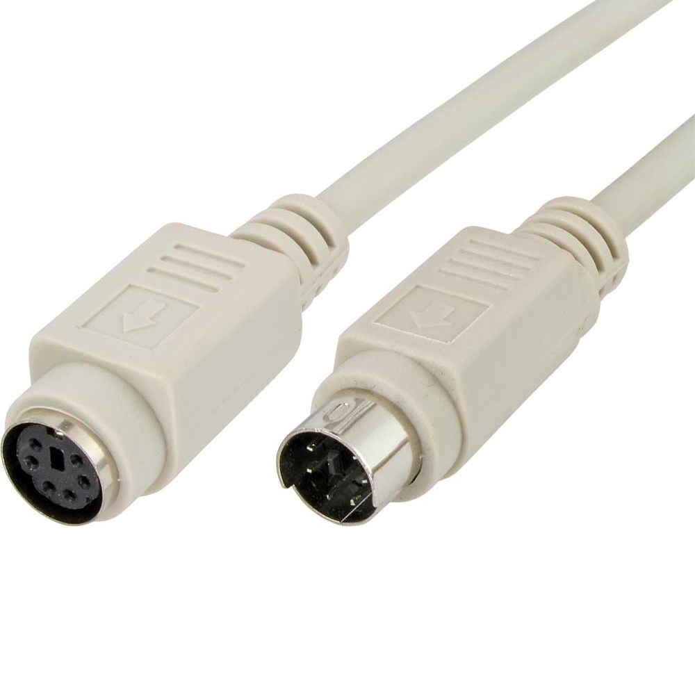 Tastatur_Verlaengerung_PS2 10m PS2 Kabel Tastaturverlängerung Mausverlängerung