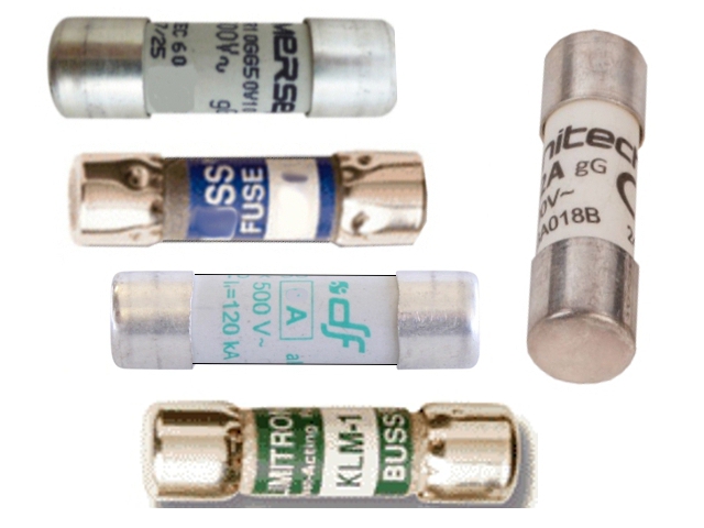 10A Sicherung 10x38mm 500V für Messgeräte Geräteschutz Wechselrichter USV-Systemen