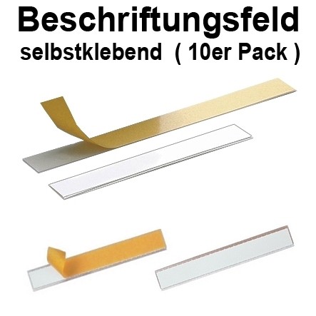 Schild Beschriftungfeld 200x10mm selbstklebend (10-er Pack)