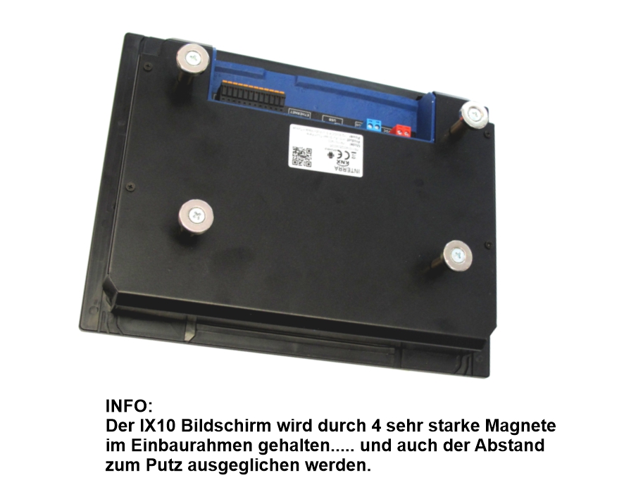 Interra ITR110-9400 = Zubehör Einbaurahmen zu iX10 Touchpanel 10“ Bildschirm