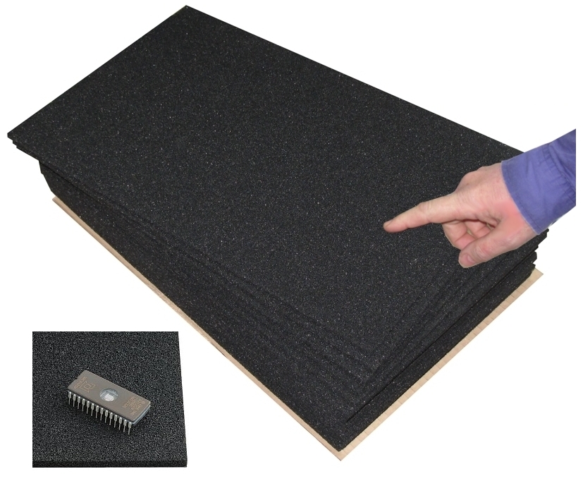 MOS_Schaumplatten_50-848-00396_GroessetNudeohNcAYRN MOS Schaumstoffmatte ca 400x250x5mm ESD Matte leitender PU Schaumstoff