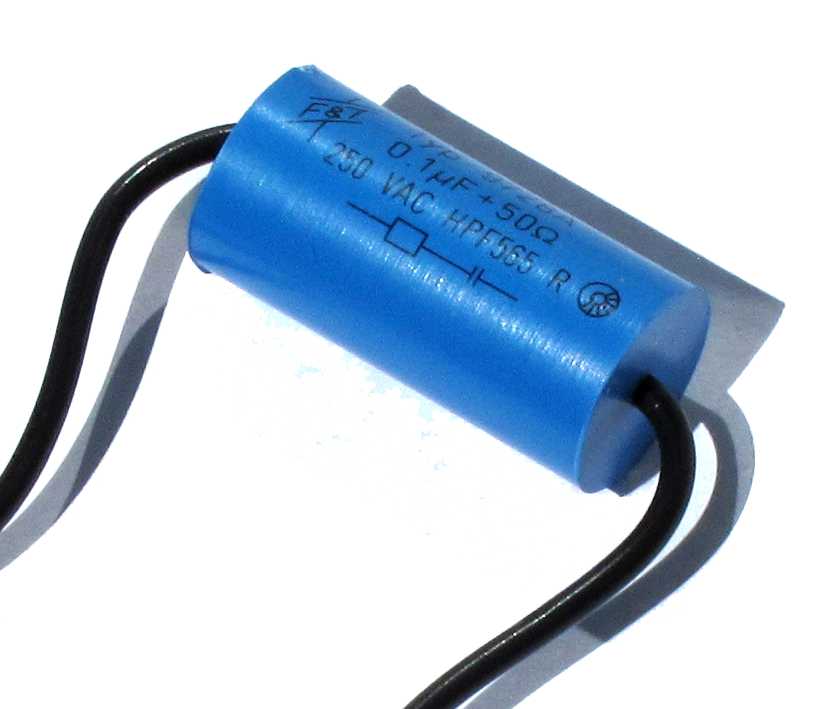 Entstörkondensator 2pol 0,1uF 50ohm 39x16mm Entstörfilter RC-Glied Kondensator Entstörkondensator 2pol 0,1uF 50ohm 39x16mm Entstörfilter RC-Glied Kondensator
