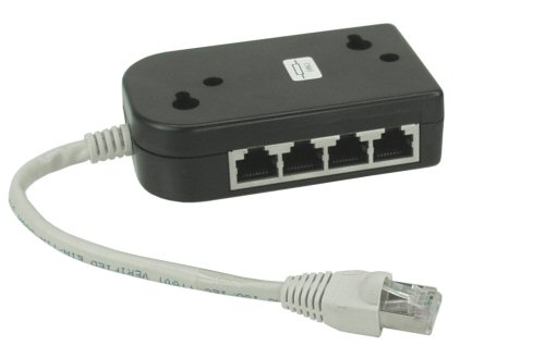 RJ45 Splitter Patch Verteiler 8-fach für SO-Bus Sprechstellen usw