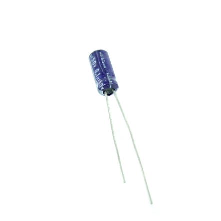 100nf-50v-elko-26-715-00830 Elko 0,1uF 50V radial RM2,5 11x5mm