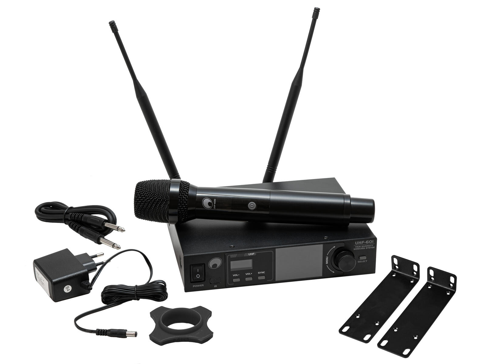 Funkmikrofon Set UHF-601 Empfänger mit 1x Funkmikro und Antenne