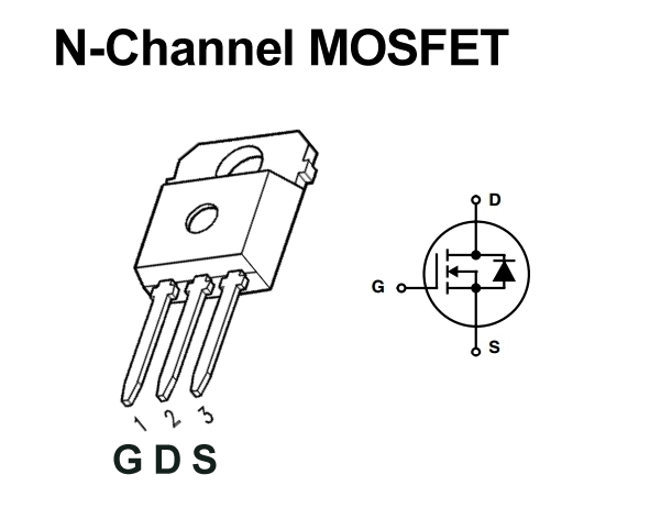 TO218-MOSFET-N-FET-Pinlayout