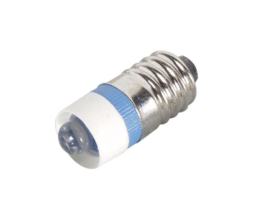 12V E10 LED Birne E10 Gewinde Blau