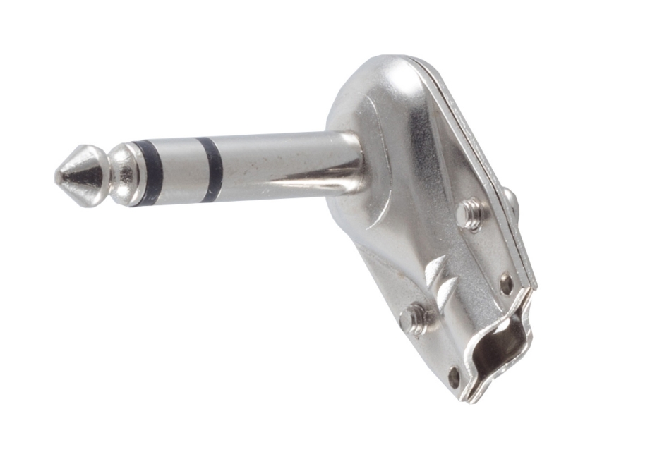 6,3mm Klinkenstecker Stereo Winkelstecker Metallausführung