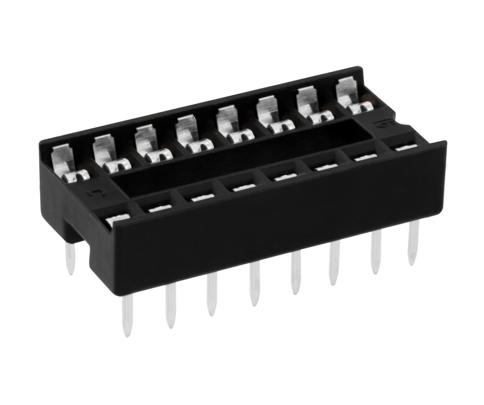 16pol-IC-Fassung-46-665-00005 IC Fassung 16pol Standard RM 2,54mm