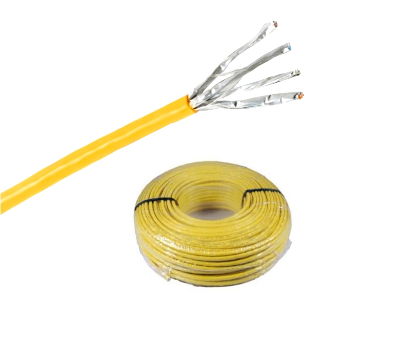 Cat7A_Verlegekabel_42-773-043756mporAvoL9ALg 25m LAN Kabel Cat7A PIMF SFTP geschirmt Verlegekabel Gelb