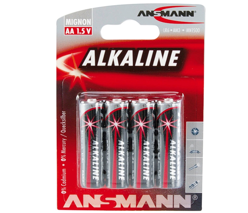 AA Mignon Batterie Alkaline 4er Pack