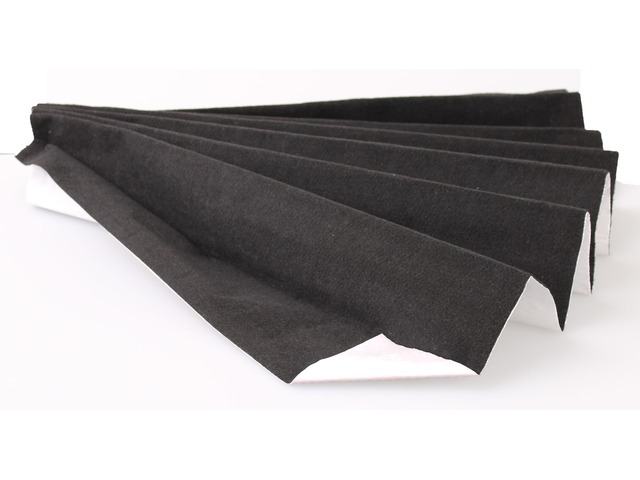 Velour selbstklebender Bezugsstoff für Oberflächen 140x360cm 5qm Schwarz