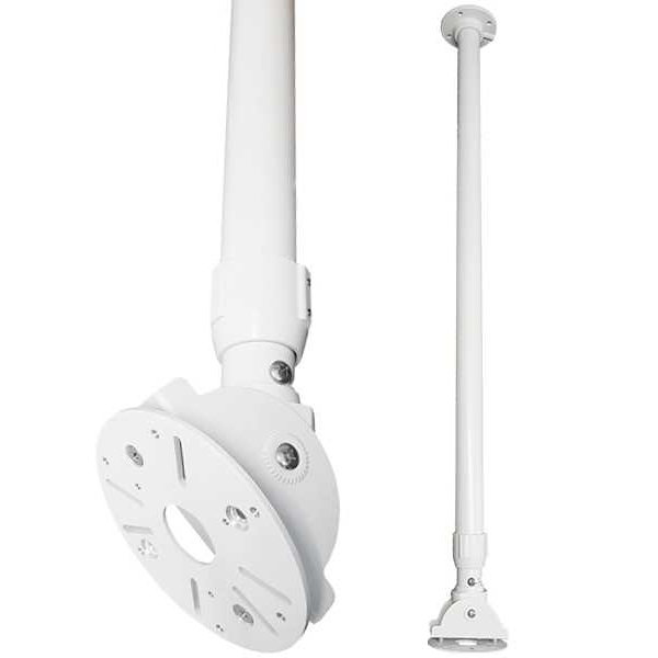 Kamera_Deckenhalter_1m_bis_2m_79-224-00075_B1 Deckenstange Weiss Deckenhalter 1m bis 2m für Technik aller Art max 10m