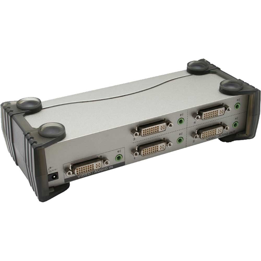 DVI Splitter 4-fach mit Verstärker