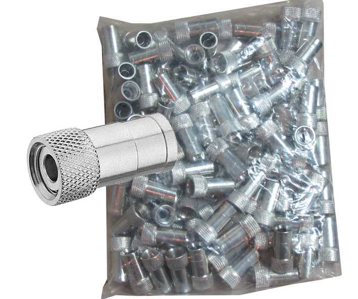 F-Stecker Kompressionsstecker für 7mm Koaxkabel 100er Pack