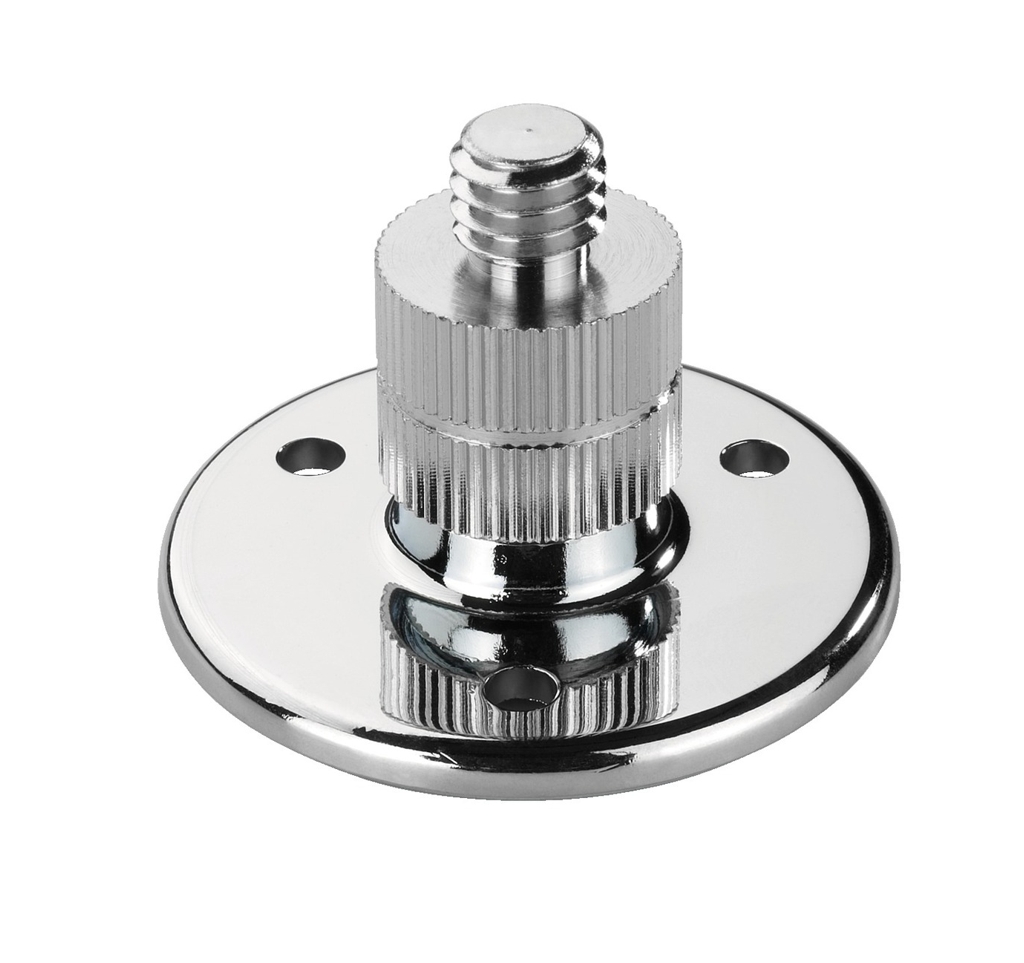 Schwanenhalshalter_88-552-00330 Halterung für Mikrofone Grundplatte 45mm für Schwanenhals Mikrofonhalter oder Antennenhalter