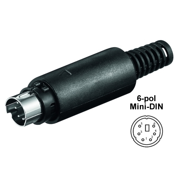 6pol Mini DIN Stecker