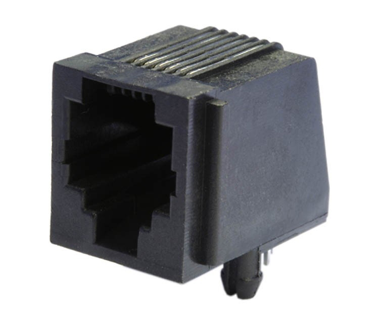 39-875-00005_2015_01 RJ12 Buchse Modular Einbaubuchse 6pol Printversion 6P6C RJ12 Platinenbuchse