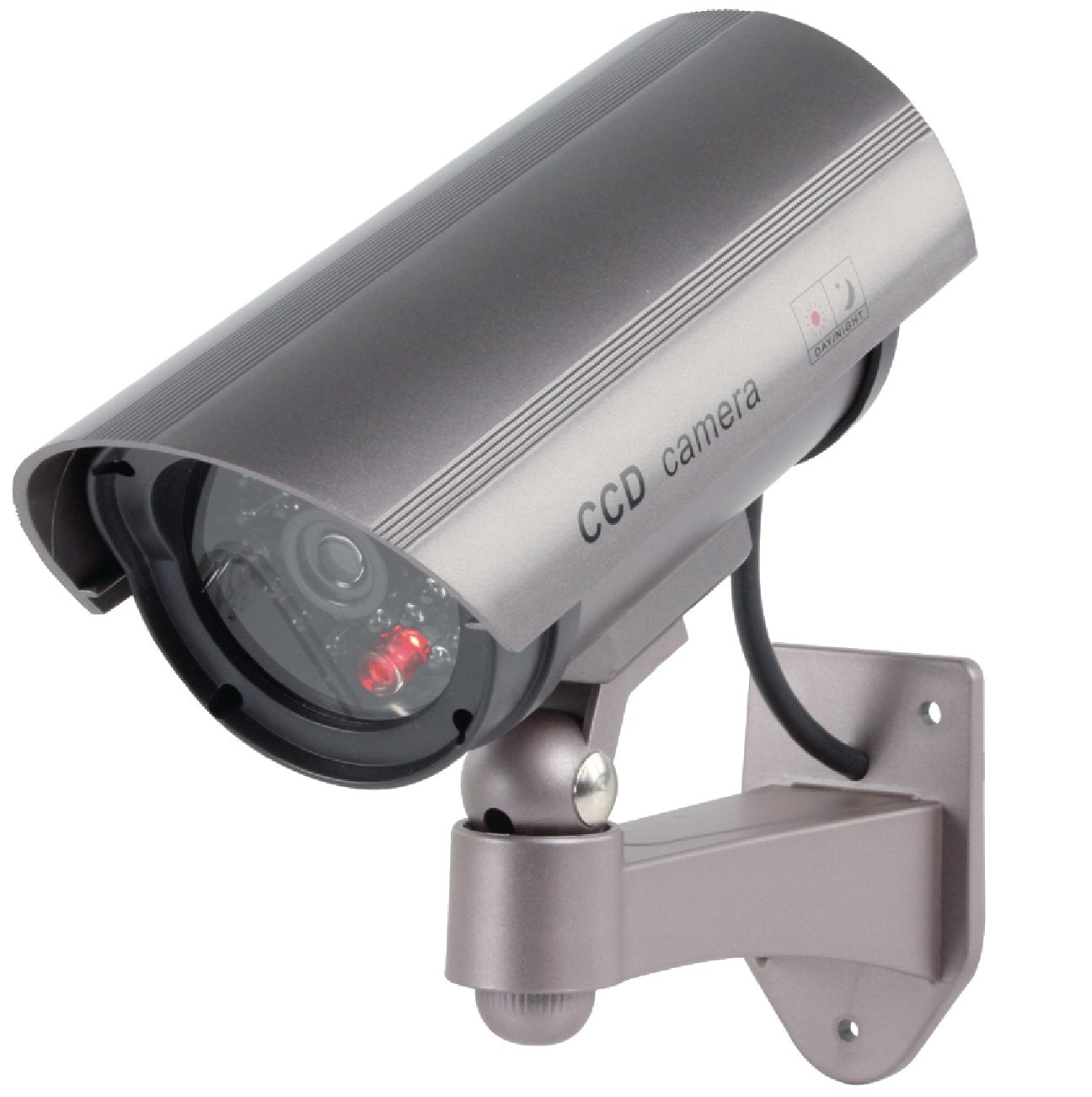 SAS-DUMMYCAM30 Kamera Dummy Attrappe Rundkamera mit blinkender LED und Wandhalter
