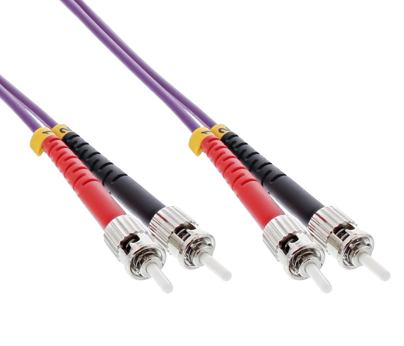 25m LWL Kabel ST-ST ST-Stecker auf ST-Stecker OM4 Multimode Duplex