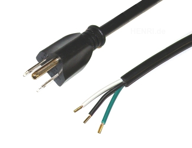 USA-stromkabel-3pol-offenes-Kabelende-41-679-00350598c15a5d3908 2m USA Netzkabel 3pol auf offenes Ende NEMA 5-15P USA Stromkabel