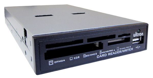 CardReader-intern-Ultron-64-521-00025 CardReader Kartenleser intern 3,5" UCR 75-in-1 mit USB Anschluss