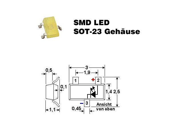 SMD LED Gelb SOT23