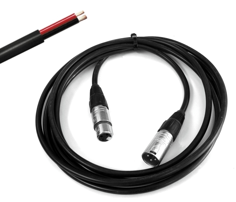 3m XLR Lautsprecherkabel 2x1,5qmm XLR-Stecker auf XLR-Kupplung + NICHT GESCHIRMT 3m XLR Lautsprecherkabel 2x1,5qmm XLR-Stecker auf XLR-Kupplung + NICHT GESCHIRMT