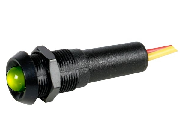 15-783-01060-12vbg Signallampe 12V LED Grün in schwarzer 10mm Fassung