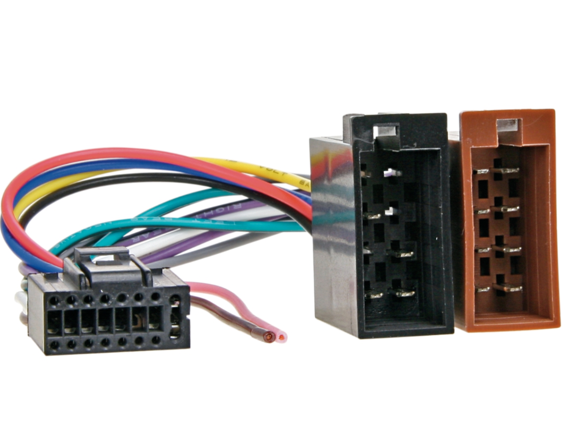 Autoradio Anschlusskabel für JVC Autoradio 16pol Version-1 auf DIN ISO Standard