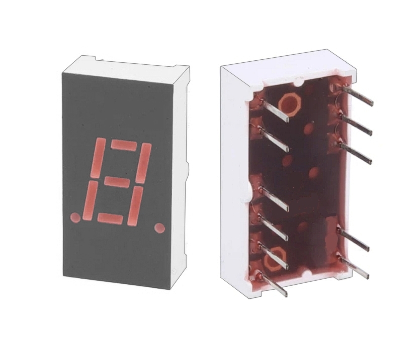 7-Segment Anzeige ROT gem Kathode LTS315AR 7-Segment Anzeige ROT gem Kathode LTS315AR