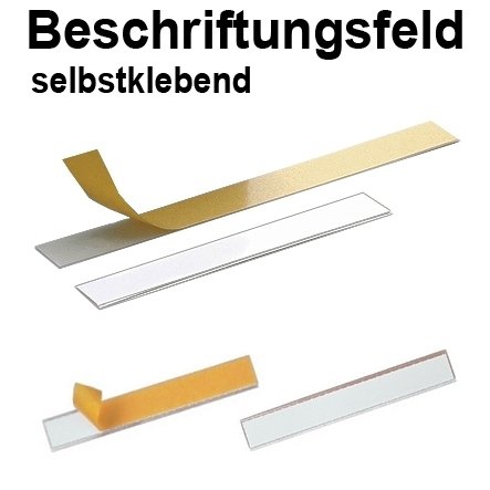 Schild Beschriftungfeld 200x40mm selbstklebend (5-er Pack)